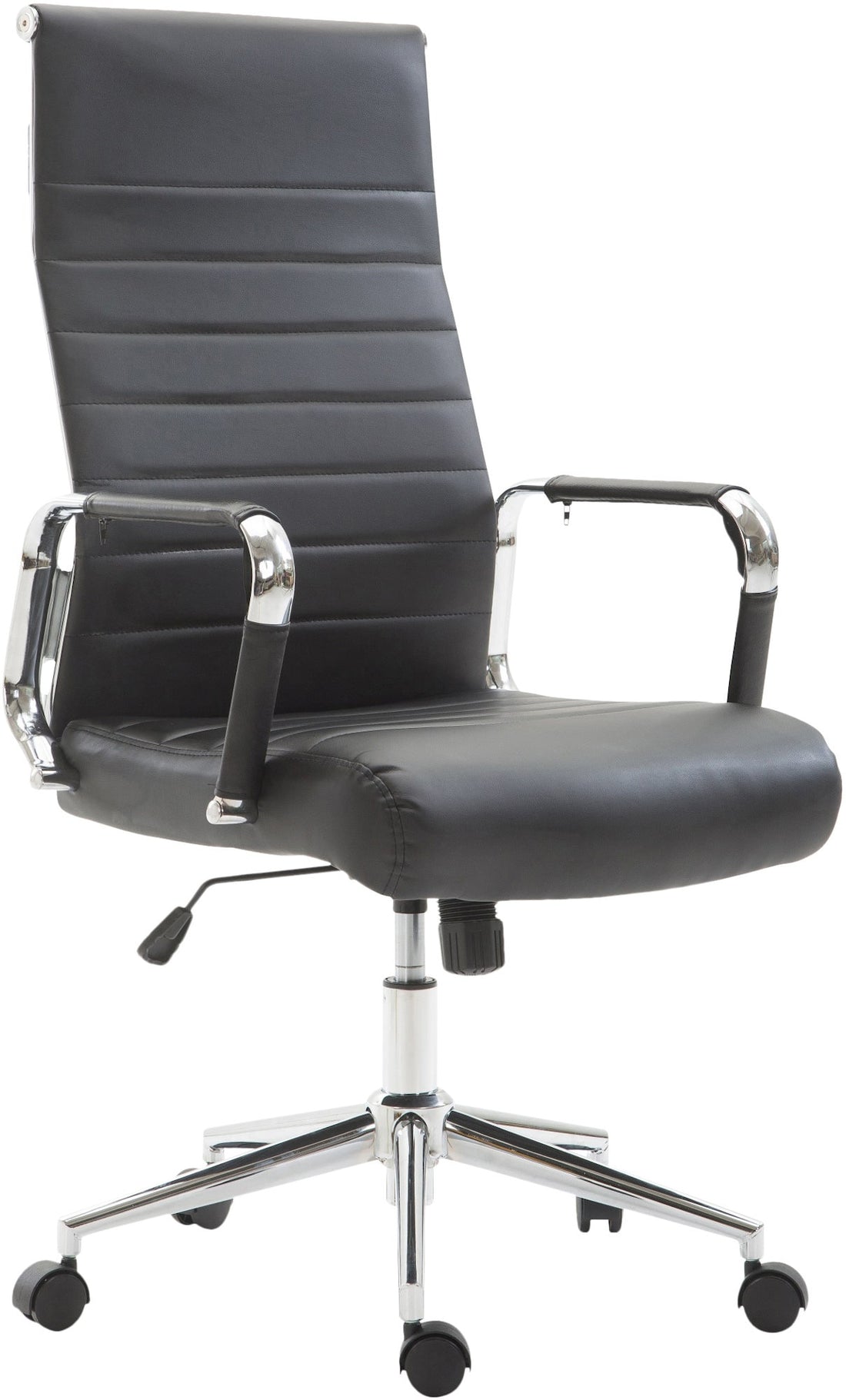 Ergonomische Bureaustoel - Kantoorstoel - Traploos Verstelbare Hoogte, Modern Design Kleur zwart
