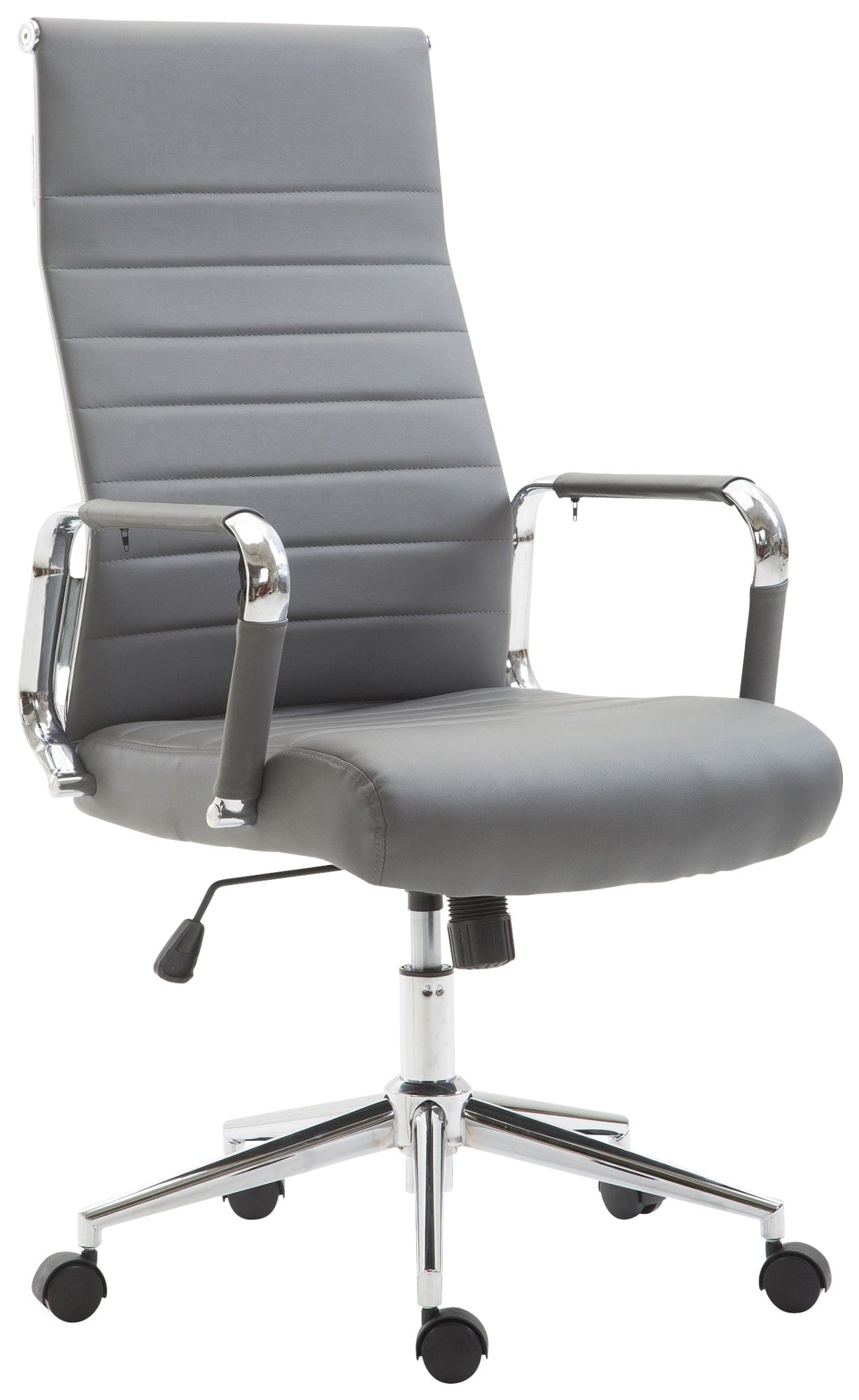 Exclusieve Bureaustoel - Kantoorstoel - Ergonomisch Comfort & Schommelmechanisme Kleur grijs