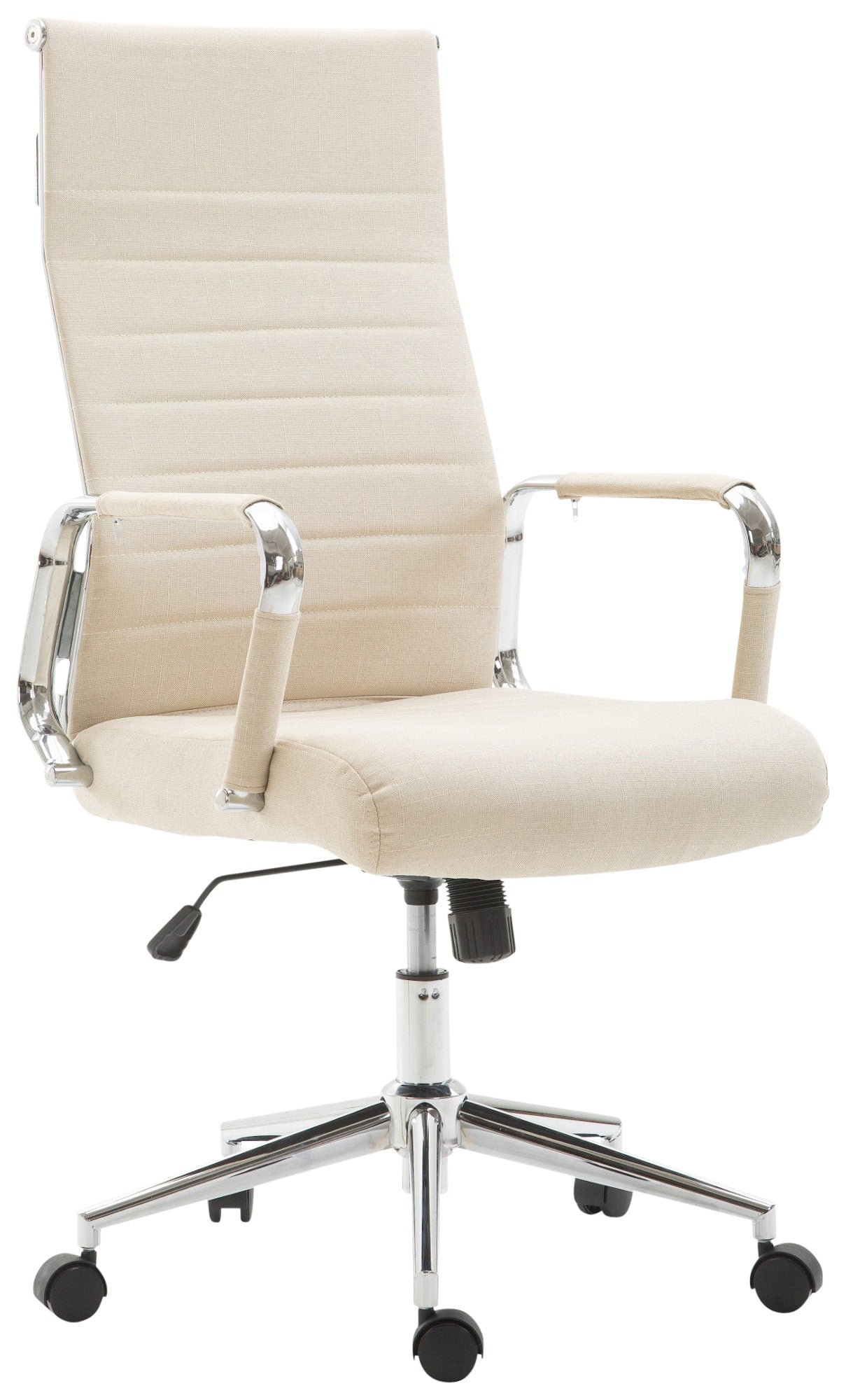 Ergonomische Bureaustoel - Kantoorstoel - Traploos Verstelbaar voor Optimaal Comfort Kleur crème