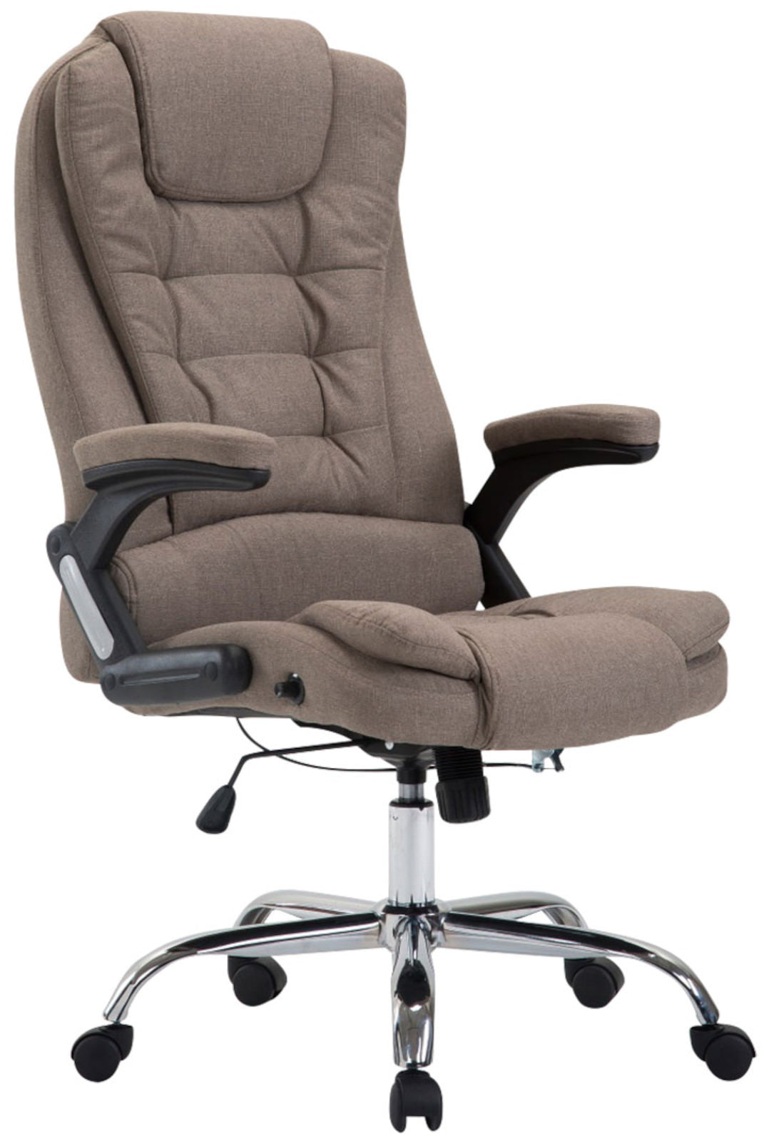 XL Bureaustoel - Ergonomische Kantoorstoel - Maximaal Comfort & Steun Kleur taupe