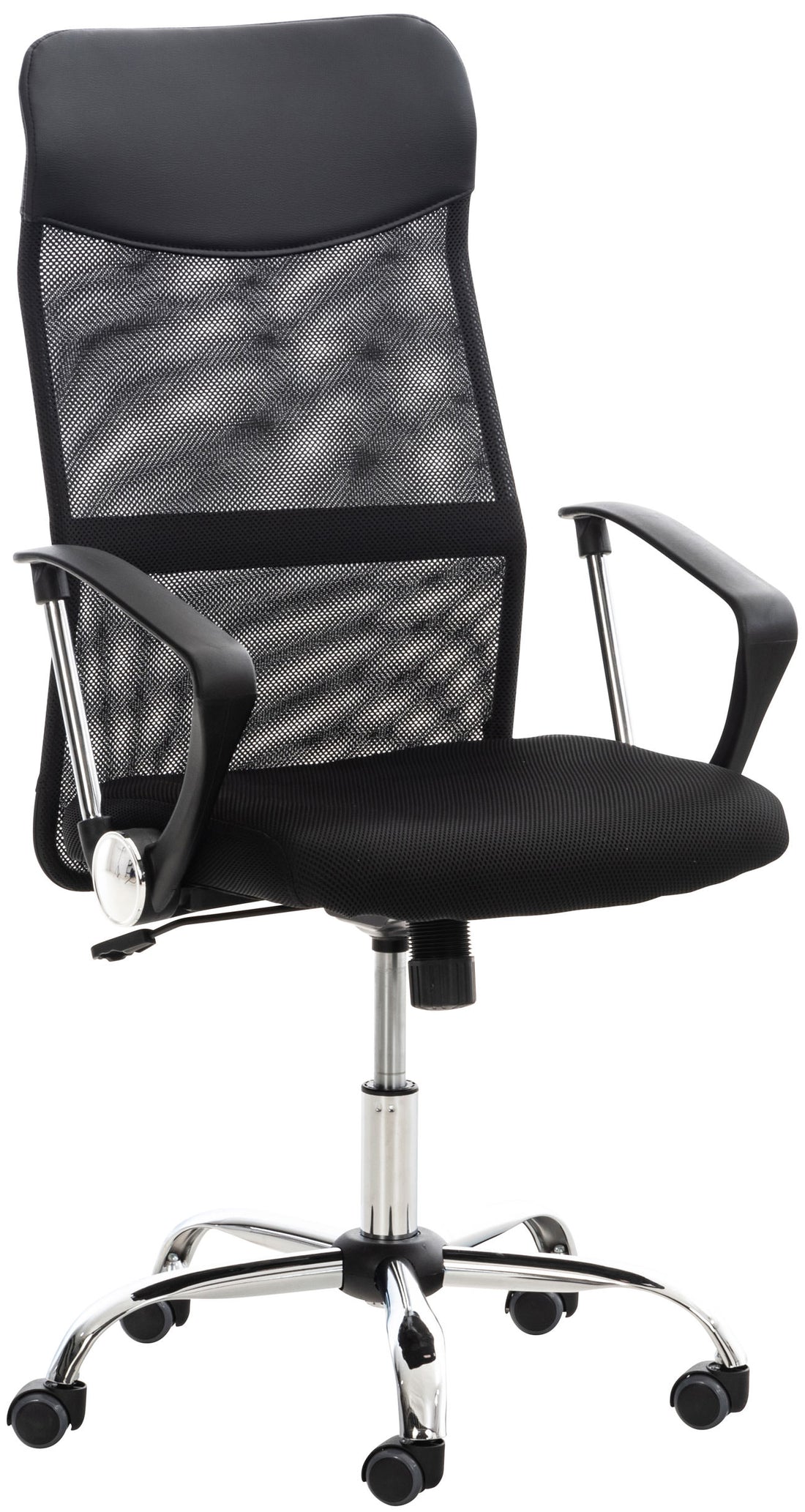 Bureaustoel - Kantoorstoel - Ademend Netstof - Ergonomisch Comfort Kleur zwart
