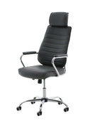 Directiestoel - Comfortabele Bureaustoel - Ademend Imitatieleer Kleur grijs