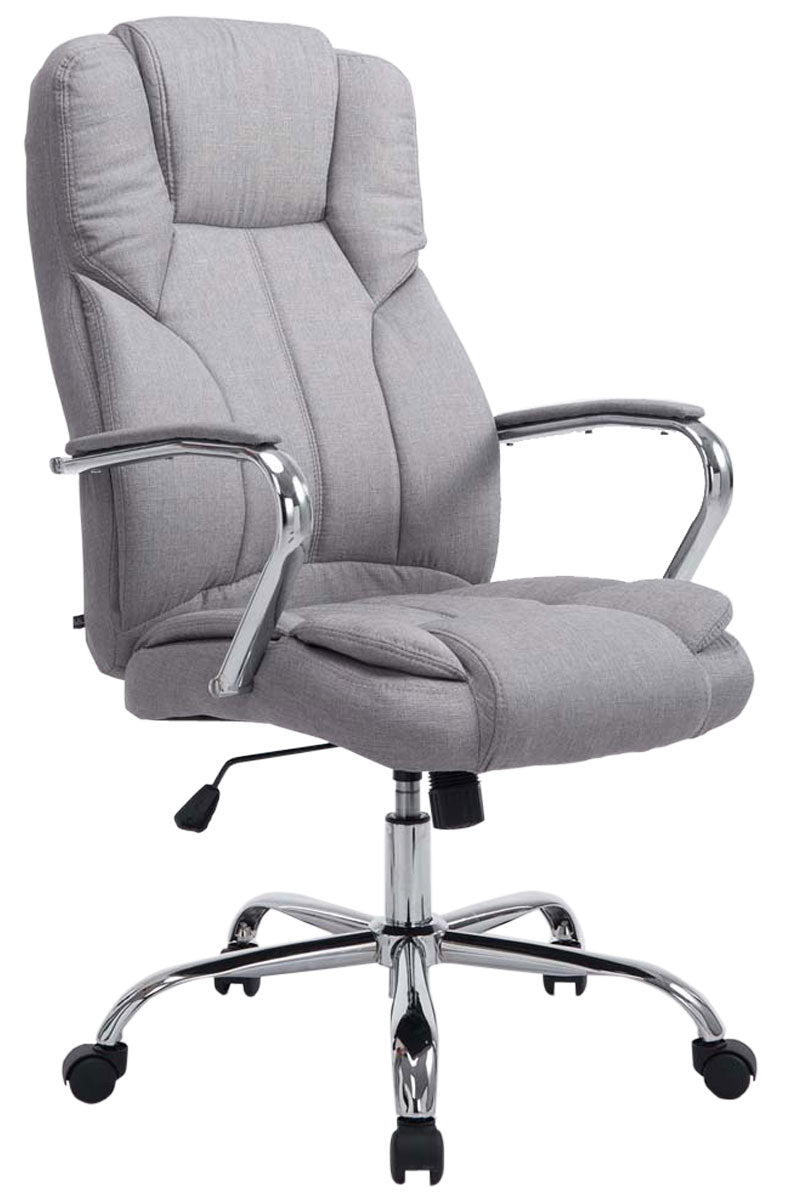 Bureaustoel Stof V2 - Directiestoel - Ergonomisch design, Geschikt tot 210 kg Kleur grijs
