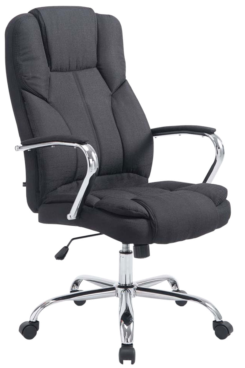 Bureaustoel Stof V2 - Directiestoel - Ergonomisch design, Geschikt tot 210 kg Kleur zwart