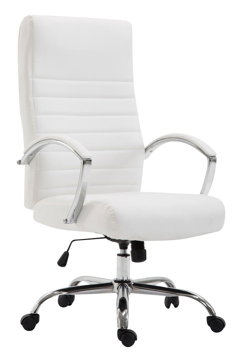 Ergonomische Bureaustoel - Directiestoel - Ideaal voor Grote Personen Kleur crème