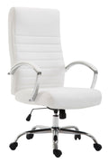 Ergonomische Bureaustoel - Directiestoel - Ideaal voor Grote Personen Kleur wit