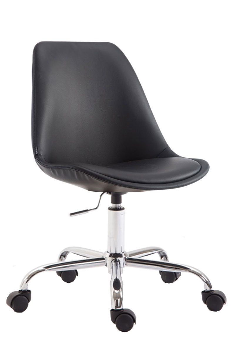 Bureaustoel van Kunstleer - Kantoorstoel - In Hoogte Verstelbaar en Ergonomisch Design Kleur bruin