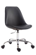 Bureaustoel van Kunstleer - Kantoorstoel - In Hoogte Verstelbaar en Ergonomisch Design Kleur zwart