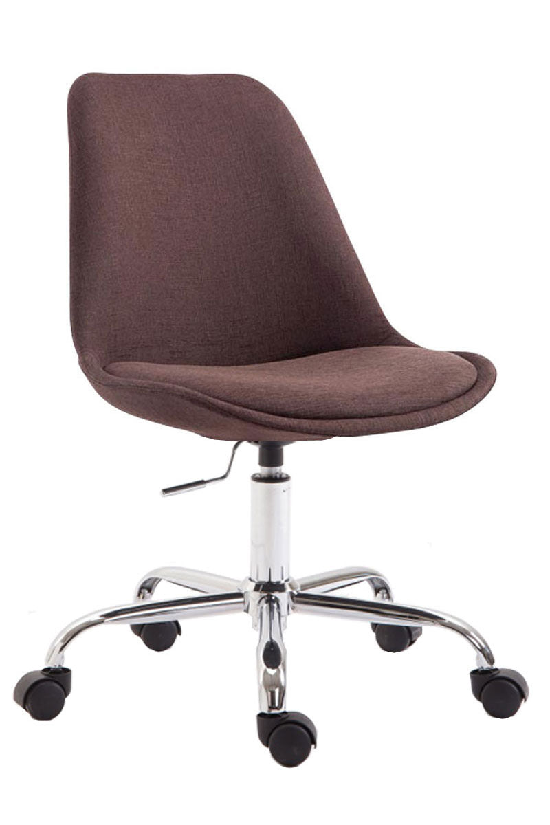 Ergonomische Bureaustoel - Kantoorstoel - Traploos Verstelbare Zithoogte - Modern Design Kleur bruin
