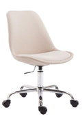 Ergonomische Bureaustoel - Kantoorstoel - Traploos Verstelbare Zithoogte - Modern Design Kleur crème