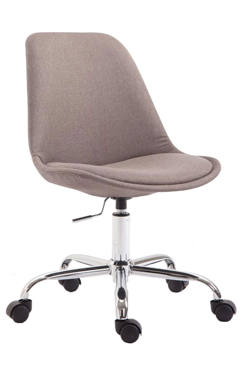 Ergonomische Bureaustoel - Kantoorstoel - Traploos Verstelbare Zithoogte - Modern Design Kleur taupe