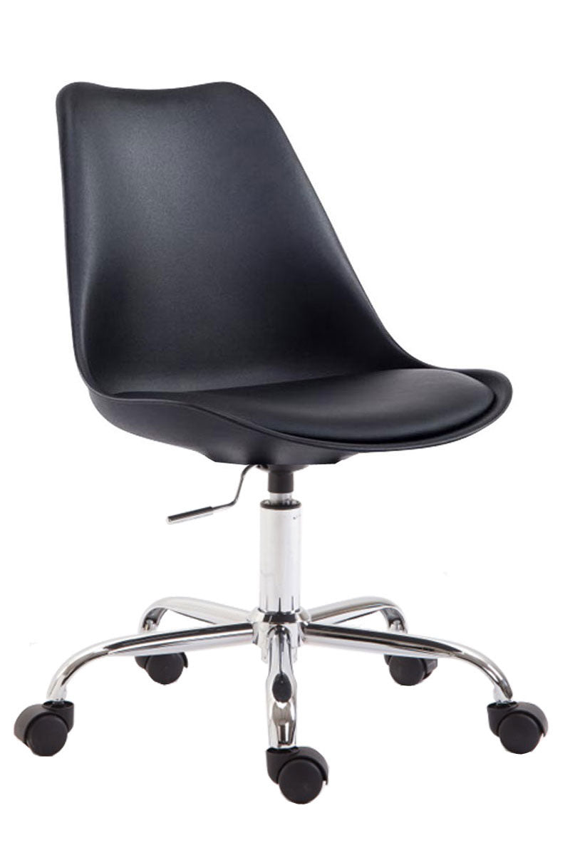 Bureaustoel - Kantoorstoel - Ergonomisch Design, Vrije Zithoogte, Compact en Stijlvol Ontwerp Kleur zwart