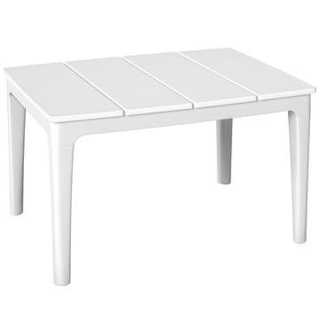 Kunststof bijzettafel voor tuin en balkon | Kleur: Crème | Afmetingen: 53x70x39 cm