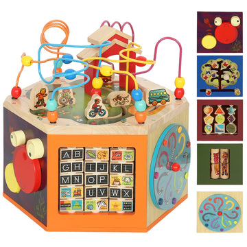 Activiteitenkubus 8-in-1 voor peuters | Kleur: Multicolor | Afmetingen: 37.5x37.5x41.5 cm