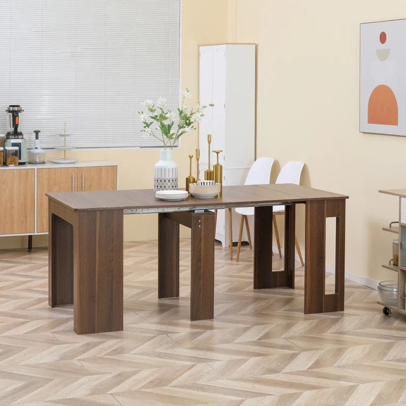 Uitschuifbare eettafel met wielen | Kleur: Wit | Afmetingen: 85x180x75 cm