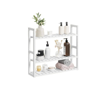 Bamboe badkamerrek met verstelbare planken - 60x54x15 cm
