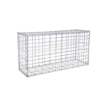 Steengabion - rechthoekige gabionmand - keermuur - zilver - 100 x 50 x 30 cm