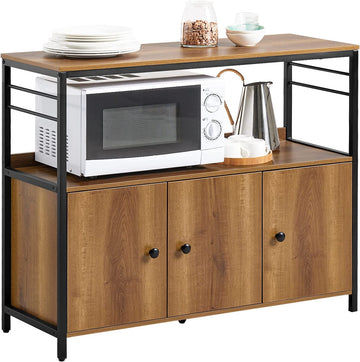Dressoir Magnetronkast Keuken Eetkamer Woonkamer Dressoir Opbergkast Kast met 3 deuren