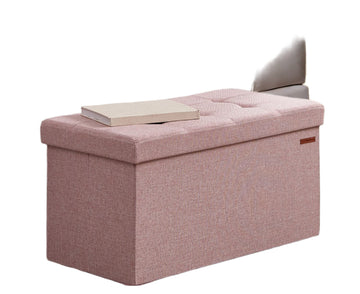 Opbergbank - Zitbank met opbergruimte - 89 l - 38 x 76 x 38 cm - Roze