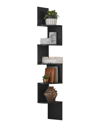 5-laags hoekplank - wandplank - zwevende plank - 20 x 20 x 127,5 cm