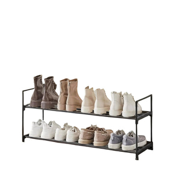 2-laags schoenenrek metaal - schoenopbergrek - 92 x 30 x 33 cm