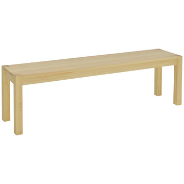 Houten bank voor 3 personen | Kleur: Naturel | Afmetingen: 150x33x45 cm