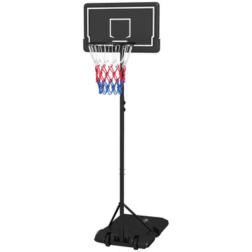 Basketbalpaal met verstelbare hoogte | Kleur: Zwart | Afmetingen: 55x74x13 cm