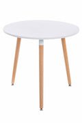 Moderne Eettafel Ansgar - Houten Tafel - Eenvoudige Montage Kleur wit