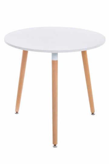 Moderne Eettafel Ansgar - Houten Tafel - Eenvoudige Montage Kleur wit