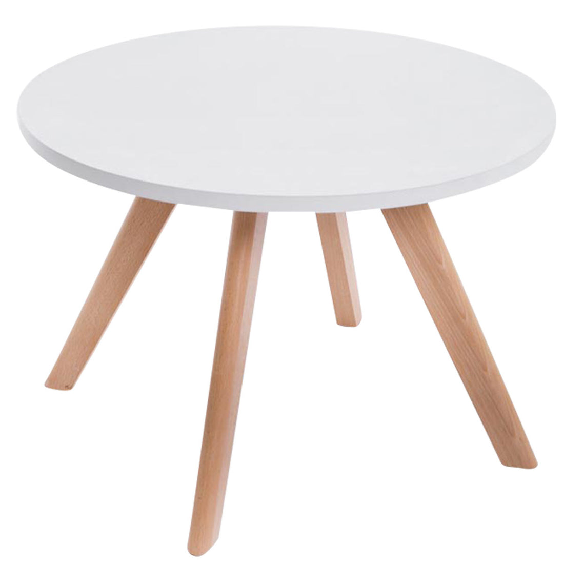 Ronde Moderne Tafel - Design Eettafel - Vloervriendelijk Design Kleur natuur