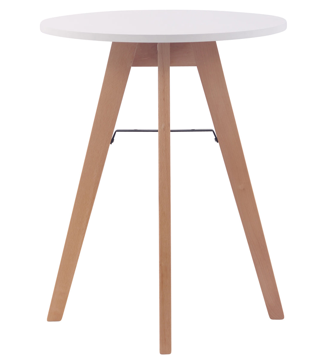 Ronde Keukentafel - Eettafel - MDF Blad, Vloervriendelijke Doppen Maat 60 cm