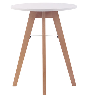 Ronde Keukentafel - Eettafel - MDF Blad, Vloervriendelijke Doppen Maat 60 cm