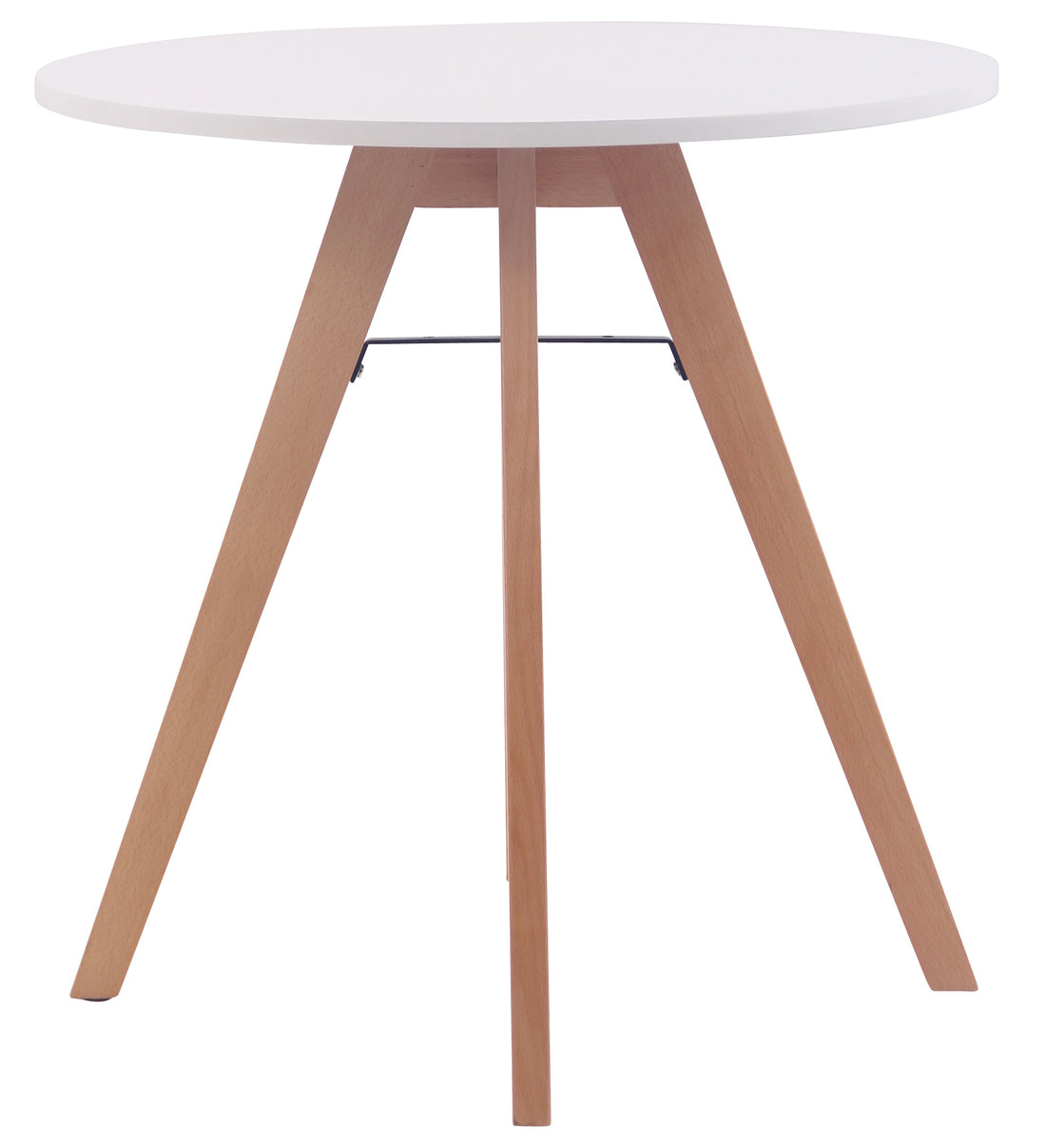Ronde Keukentafel - Eettafel - MDF Blad, Vloervriendelijke Doppen Maat 60 cm
