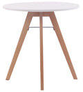 Ronde Keukentafel - Eettafel - MDF Blad, Vloervriendelijke Doppen Maat 75 cm