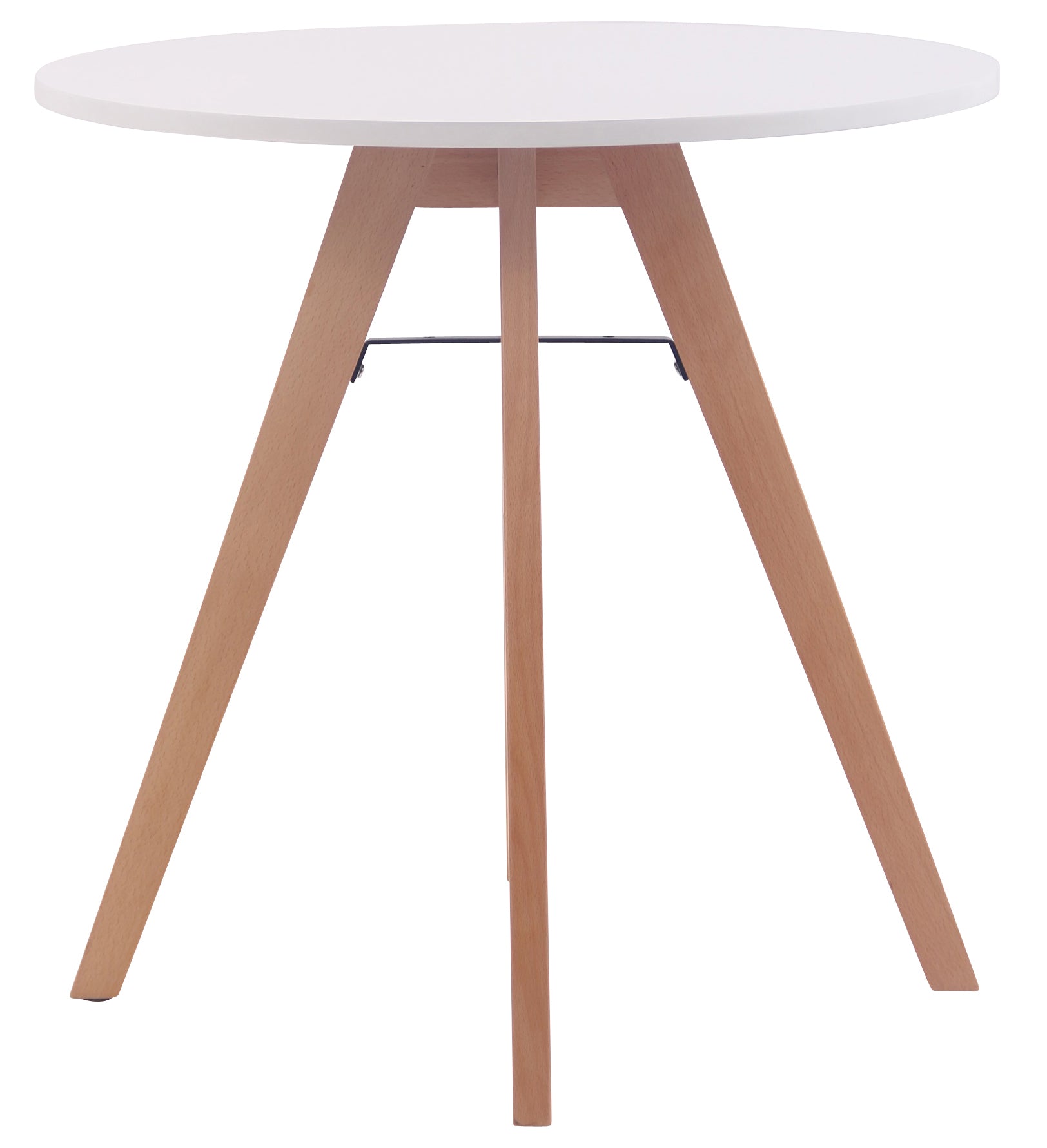 Ronde Keukentafel - Eettafel - MDF Blad, Vloervriendelijke Doppen Maat 75 cm