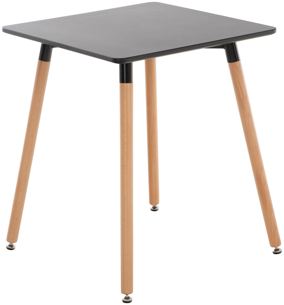 MDF Keukentafel - Eettafel - Verstelbare Stabiliteit voor Oneffen Vloeren Kleur zwart Maat
