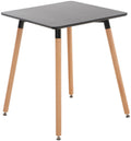 MDF Keukentafel - Eettafel - Verstelbare Stabiliteit voor Oneffen Vloeren Kleur zwart Maat