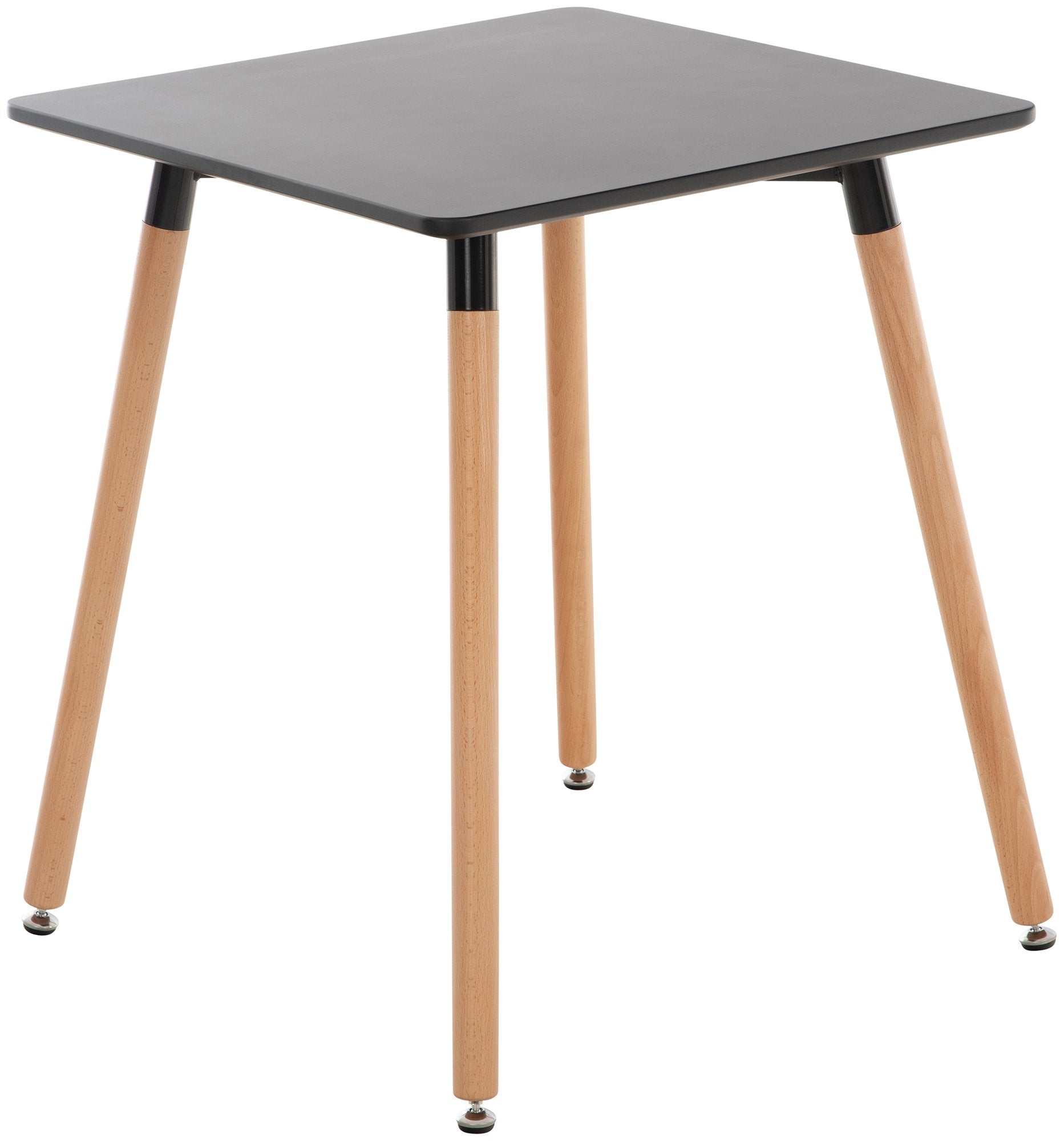 MDF Keukentafel - Eettafel - Verstelbare Stabiliteit voor Oneffen Vloeren Kleur zwart Maat