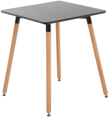 MDF Keukentafel - Eettafel - Verstelbare Stabiliteit voor Oneffen Vloeren Kleur zwart Maat