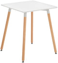 MDF Keukentafel - Eettafel - Verstelbare Stabiliteit voor Oneffen Vloeren Kleur wit Maat