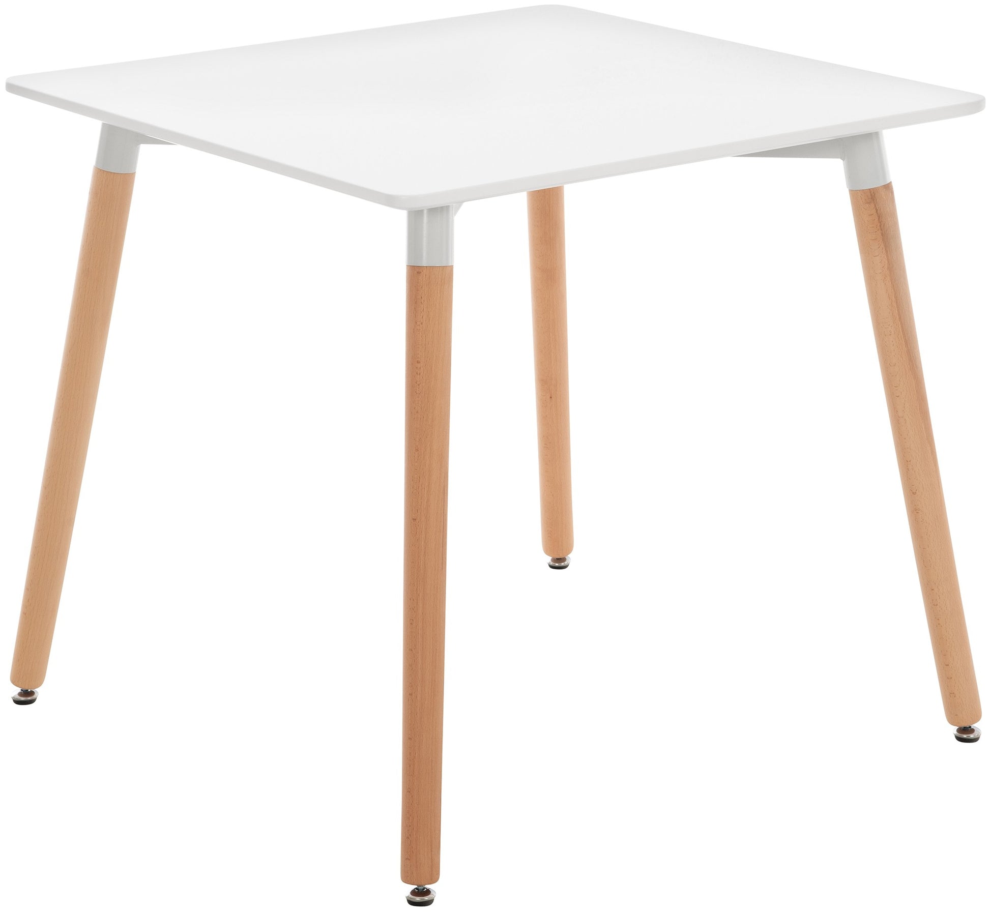 MDF Keukentafel - Eettafel - Verstelbare Stabiliteit voor Oneffen Vloeren Kleur wit Maat