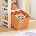 Kinderen Kinderboekenkast Boekenplank - Speelgoedplank Opslag Display Plank - Rek met zijplanken en 2 stoffen lades