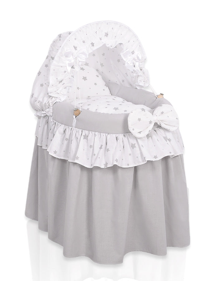 Wicker poppenwieg - rieten poppenwagen - handgemaakt en duurzaam chassis