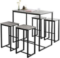 Bar Set - 1 Bartafel en 4 Krukken - Home Kitchen Ontbijtbar Set - Meubels Eetset