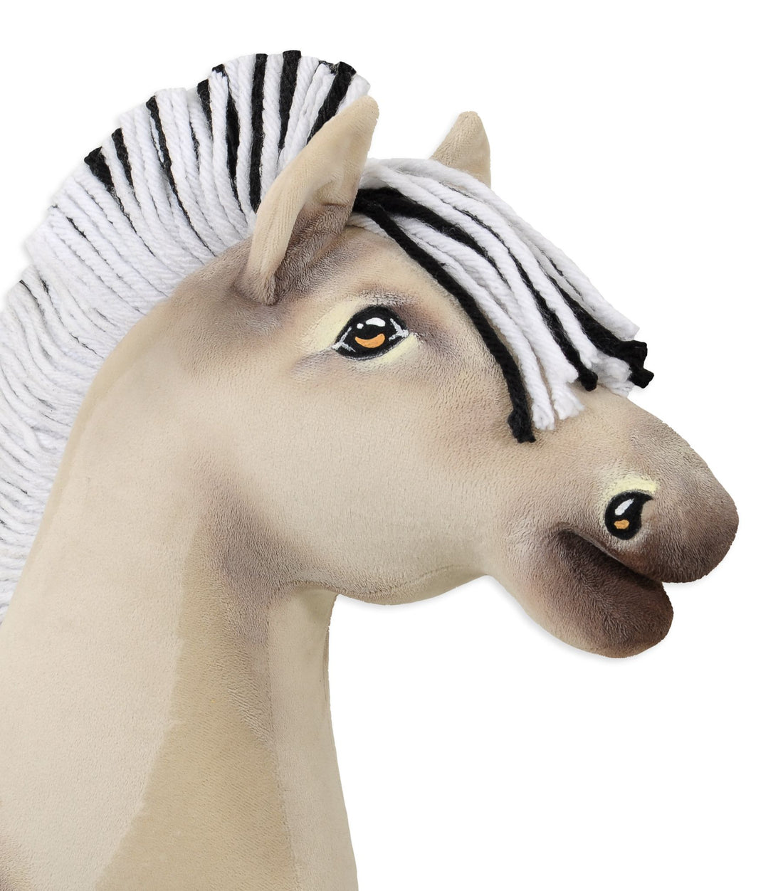 Super Hobby Horse op stok - stokpaard fjordpaard - handgemaakt & duurzaam, A3-formaat