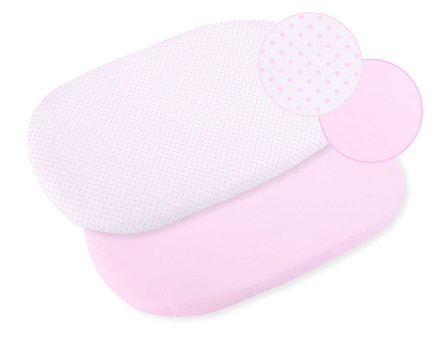 Set med 2 bomullslakan - spjälsängslakan - mjuka och stretchiga för perfekt passform