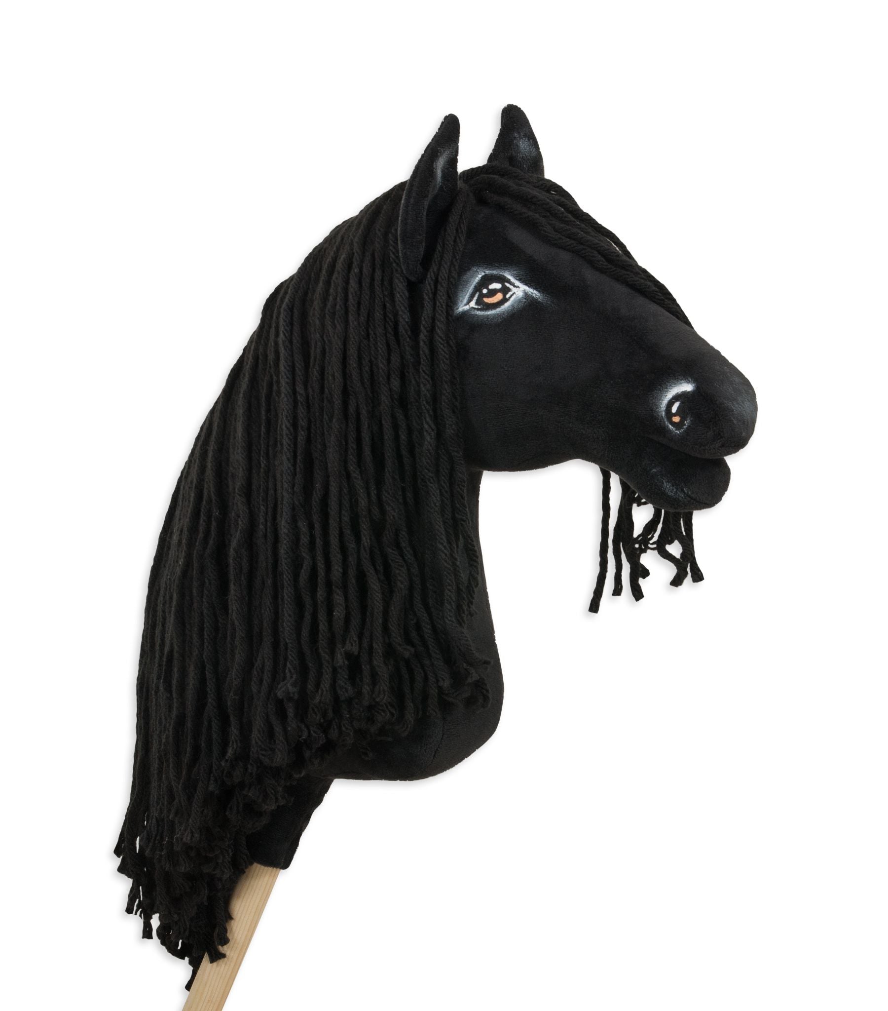 Super Hobby Horse Friese paard A3 – stokpaard – handgemaakt & duurzaam speelplezier