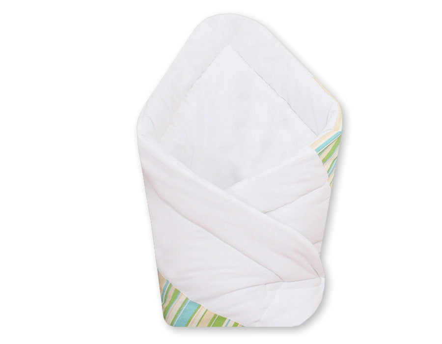 Baby Nest - Basic Green Stripes - Babybedje voor comfort, warmte en veiligheid