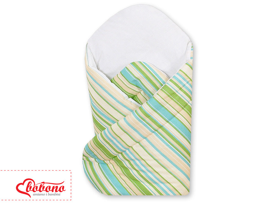 Baby Nest Basic Groen Strepen - Babynestje - Veilig en comfortabel slaapcomfort