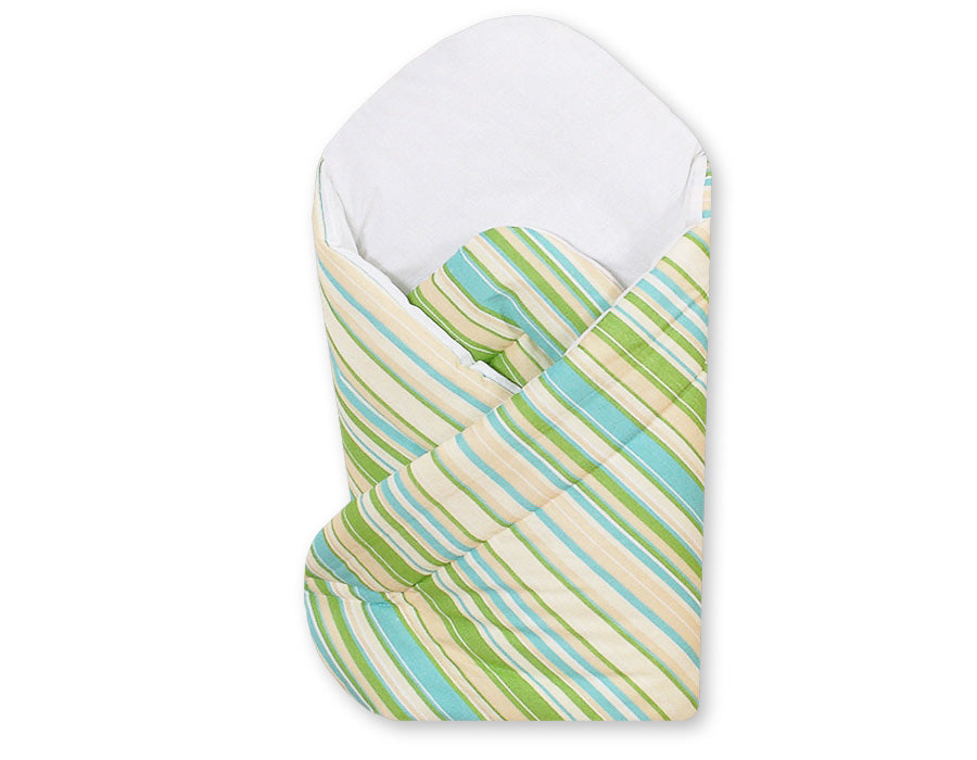 Baby Nest Basic Groen Strepen - Babynestje - Veilig en comfortabel slaapcomfort